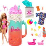 Barbie Pop Reveal bebek ve aksesuarları; kokulu bebek, yumuşacık evcil hayvan, renk değişimi özelliği ve şekillendirilebilir kum gibi 15'ten fazla sürpriz içeren Sürprizli Bardak Oyun Seti, HRK57