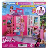 Barbie Portatif Evi Kız Çocuklar İçin Katlanabilir Oyun Seti Renkli Aksesuarlarla