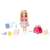 Barbie Seyahatte Chelsea Bebek Ve Aksesuarları Barbie Oyuncakları, Chelsea™ Bebek Ve Aksesuarları, Yavru Köpeğiyle Seyahat Seti Hjy17 | Küçük Bebek, 1 Evcil Hayvan, 6 Seyahat Aksesuarı, 3 Yaşından İti