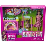Barbie Skipper Bebek Bakıcısı Oyun Evi Seti Renkli Desenli Eğlenceli Oyun Seti HHB67