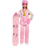 Barbie Snowboard Sporcusu Oyun Seti JKF78 - Pembe