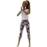 Barbie Sonsuz Hareket Bebekleri - Kahverengi Uzun Saçlı FTG83-FTG80 1 Adet
