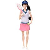 Barbie Sonsuz Hareket™ Tenisçi Bebek Barbie Tenisçi bebek ve aksesuarları, raketi ve topuyla tenisçi kariyer bebeği HKT73