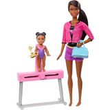 Barbie Spor Kariyeri Oyun Seti Serisi - Jimnastik Antrenör - Esmer