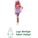BARBIE STİL İKONU™ Bebek - Pembe Saçlı Klasik Barbie tarzındaki parlak pembe elbisesi ve kadife eldivenleriyle pembe saçlı Barbie Stil İkonu bebek (1) HYV25