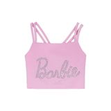 Barbie Taşlı Kız Çocuk Bluz 3-4 Yaş, 3-4 Yaş, 5003327170, Pembe, Kız çocuk