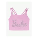 Barbie Taşlı Pembe Kız Çocuk Bluz BRB6SG-BLZ6008