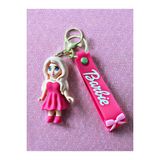Barbie Temalı Büyük Silikon Anahtarlık. 8,5 cm.