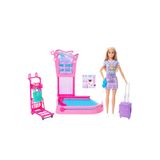 Barbie Travel Oyun Seti ve Oyuncak Bebek JMJ49