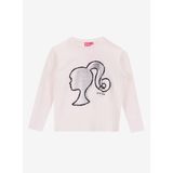 Barbie Varaklı Kız Çocuk T-Shirt Brb5Wg-Tst6640, Ekru, 3-4 Yaş