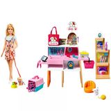 Barbie Ve Evcil Hayvan Dükkanı Oyun Seti Barbie Bebek Ve Evcil Hayvan Dükkanı Oyun Seti, 4 Hayvan Arkadaş Ve Aksesuarlar Dahil, 3-7 Yaş Arası �