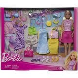 Barbie ve Muhteşem Kıyafetleri HKB07 Renkli Aksesuar Seti 25 Parça Eğlenceli Oyun Seti