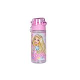 Barbie Wiggle 500ml Pipetli Askılı Kilitlenebilir Su Matarası, Pudra Pembe