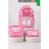 Barbie x Dekomus Lisanslı Ballerina Magic Collection Büyük Boy Okul Çantası,Termoslu Beslenme Çantas