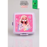 Barbie x Dekomus Lisanslı Barbie Extra Glam Collection 2 Katlı Beslenme Kutusu Smart Lunch Box "Dekomus Cep Defteri Hediyeli"