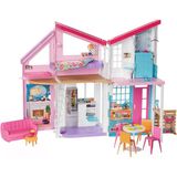 Barbie'nin Muhteşem Malibu Evi Barbie'nin Malibu Evi, Dönüşüm Özellikli, 25'Ten Fazla Parçalı 2 Katlı Bebek Evi Fxg57 Fxg57