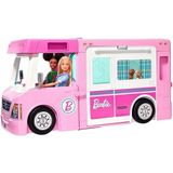 Barbie'nin Parlak Pembe Üçü Bir Arada Rüya Karavanı Eğlenceli Oyun Seti 3 Yaş Ve Üzeri İçin
