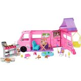 Barbie'nin Rüya Karavanı Oyun Seti, Tavan Çadırı, Salıncağı, Balık Tutulan Göleti, Renk De - Çok Renkli