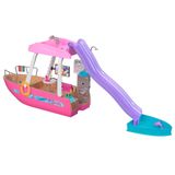 Barbie®'nin Rüya Teknesi | Bebek ve tekne oyun seti, havuz, kaydırak ve yunus, 20'den fazla deniz aksesuarı, 3 yaşından itibaren, HJV37