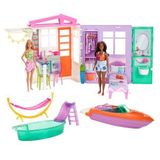 Barbie'nin Tatil Evi ve Aksesuarları Oyun Seti HGM56
