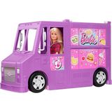 Barbie'nin Yemek Arabası, Pembe Gerçekçi Oyuncak Figür ile Oyun Seti GMW07