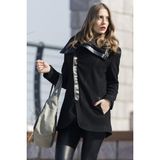 Barbora Günlük Kışlık Kaşmir Yaka Kadın Kaban 821SIYAH12 - XS