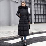 Barbora Kadın Kışlık Tam Boy Kapüşonlu Polyester Şişme Mont Siyah Trend Tasarım