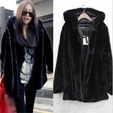 Barbora Kışlık Kürk Kadın Ceket 765SIYAH - 2XL
