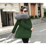 Barbora Kışlık Orta Boy Kadın Şişme Mont - S - Haki