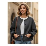 Barbora Şehir Stili 2 İplik Kadın Kısa Ceket