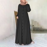 Barbora Tam Boy Tesettür Elbise - Siyah
