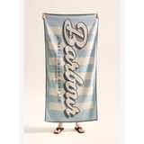 Barbour Archive Plaj Havlusu BU31 Surf Blue Logo