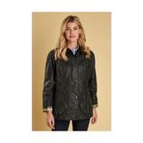 Barbour Beadnell Kadın Yağlı Ceket SG91 Sage Uzun Kol Düz Desen Klasik Stil Yeşil - 32
