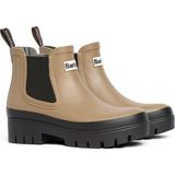 Barbour Halton Chelsea Yağmur Botu Military Brown Kauçuk Dış Materyal Kalın Dişli Topuk
