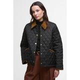 Barbour Icons Cropped Liddesdale Kapitone Ceket BK91 Black/classic - 42 - Siyah