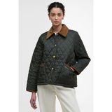 Barbour Icons Cropped Liddesdale Kapitone Ceket OL71 Sage - Yağ Yeşili - 42