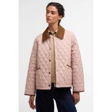 Barbour Icons Cropped Liddesdale Kapitone Ceket PI53 Gardenia/dress/beige - 40 - Pembe