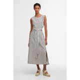 Barbour Inez Midi Elbise NY99 Dark Navy Stripe