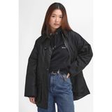 Barbour Kadın Beaufort Yağlı Ceket BK71 Black - Siyah - 40