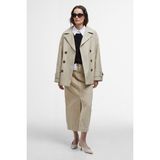 Barbour Maisy Showerproof Ceket SN11 Light Sand/safari Tartan - Kahverengi - Bari Kalıp - 34