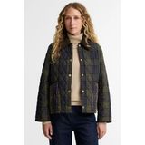Barbour Reimagined Icons Tartan Crop Liddesdale Kapitone Ceket NY92 Shadow Classic - 34 - Çok Renkli