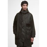 Barbour Solway Yağlı Trençkot Erkek M Beden Yeşil Pamuk Kumaş Özellikli Kapüşonlu