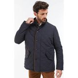 Barbour Waterproof Shoveler Kapitone Ceket NY91 Dark Navy/Rosemary Tartan - Lacivert - XL