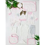 Barbuda Pierre Cardin 10LU Yenidoğan Hastane Çıkışı Set - Pembe - 0 - 3 Ay