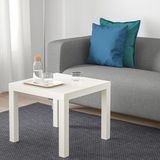 Barbun Beyaz Renk 55x55 cm Yan Sehpa