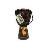 Barc Ahşap Djembe Otantik Çalgı 006 30Cm Mahonı Agacı Keçi Derisi Darbuka Dekoratif Davul