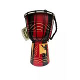 Barc Ahşap Djembe Otantik Çalgı 25Cm Darbuka Davul Bongo Kongo Mahonı Agacı Keçi Derisi