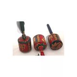 Barc Ahşap Maracas Büyük Kare 27Cm Müzik Aleti Otantik Çalgı Enstrüman 1 Adet Marakas