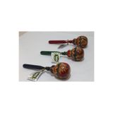 BARC Ahşap Maracas Büyük Yuvarlak 27cm Müzik Aleti Otantik Çalgı Enstrüman Marakas 1 Adet