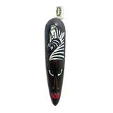 Barc Ahşap Otantik Mask Zebra 50Cm Duvar Süsü Dekoratif Maske